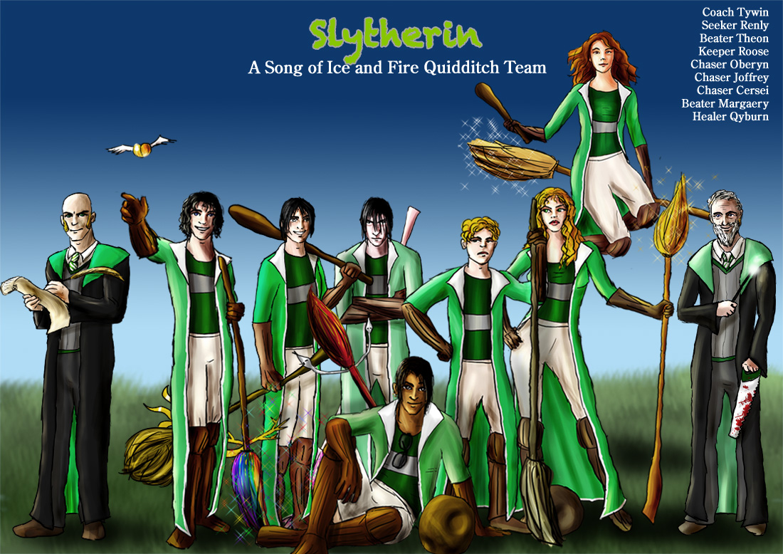 Slytherin Asoiaf Quidditch By Guad