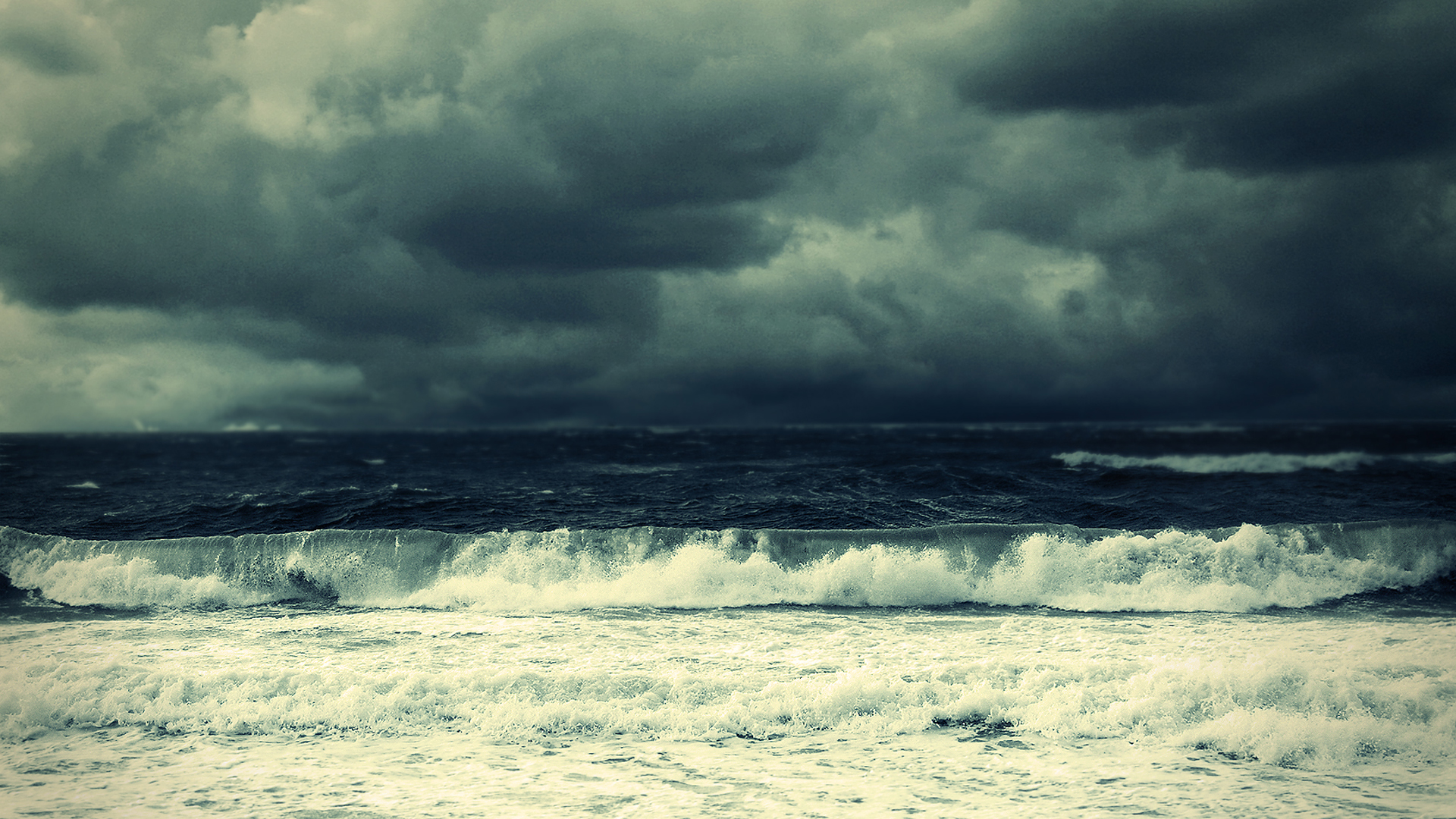 Stormy Ocean Wallpaper Wide HD
