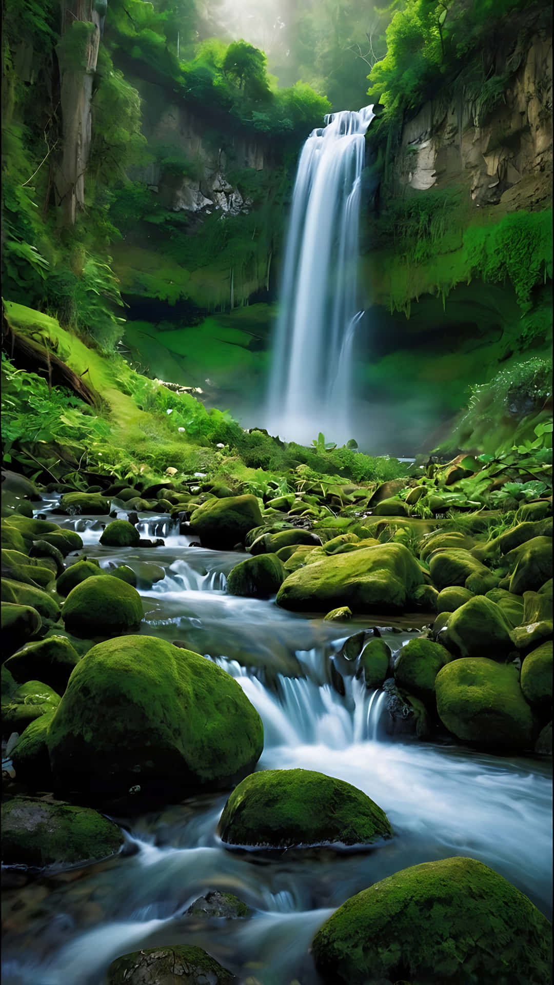 Nature S A Waterfall Wonderland Smartphone Wallpaper Pwmbpc029a578arb