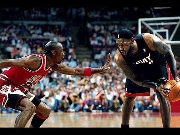 Phone Wallpaper Is A Photoshopped Picture Of Lebron And Michael Jordan