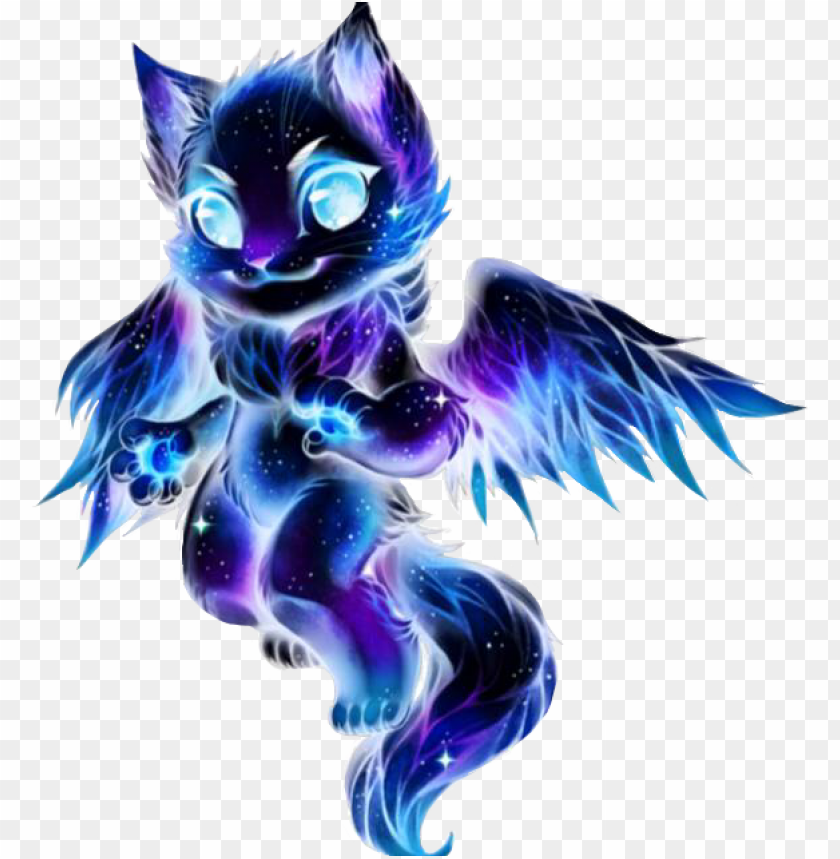 alaxy galaxycat galaxywolf flyingcat cat wolf purple   galaxy cat