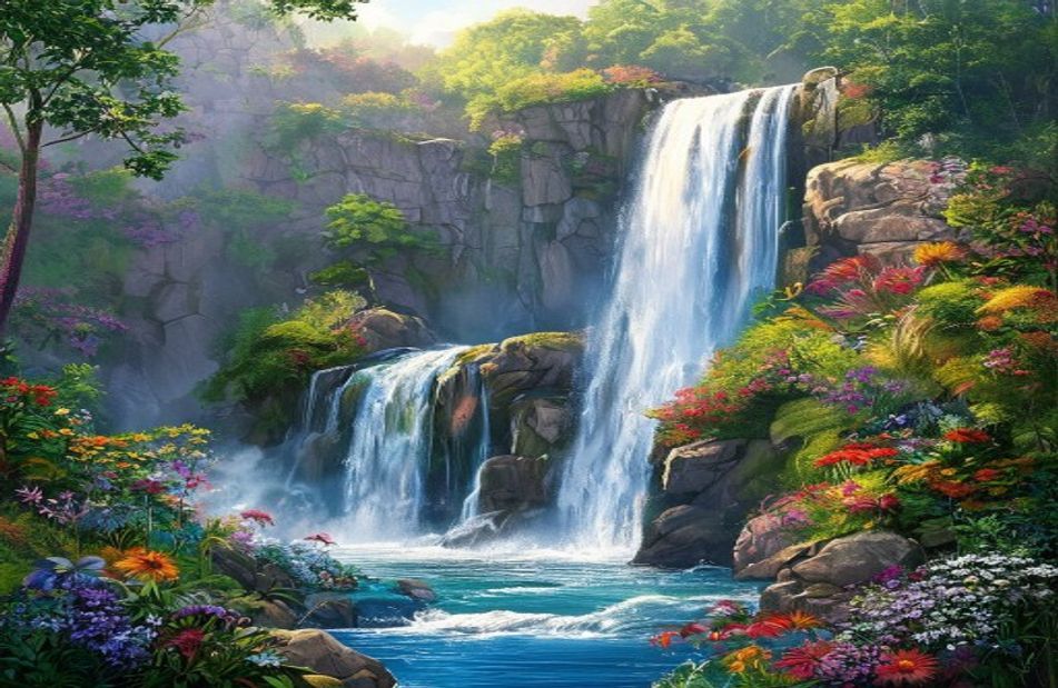 Waterfall Wallpaper With Sound