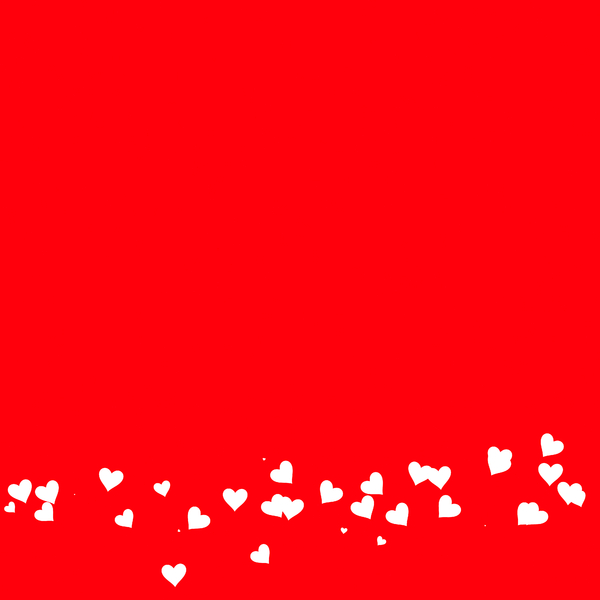 Heart Border A Plain Red Background With Of Tiny White