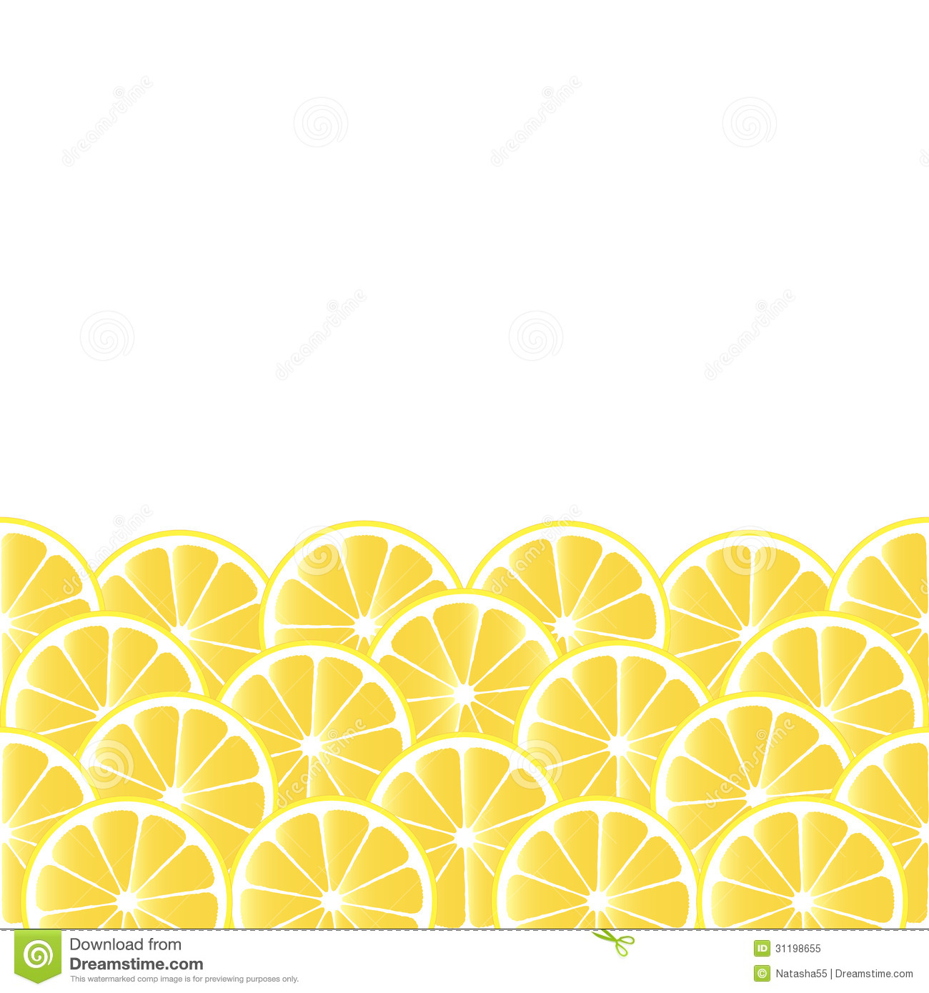 Lemon Background Vector With