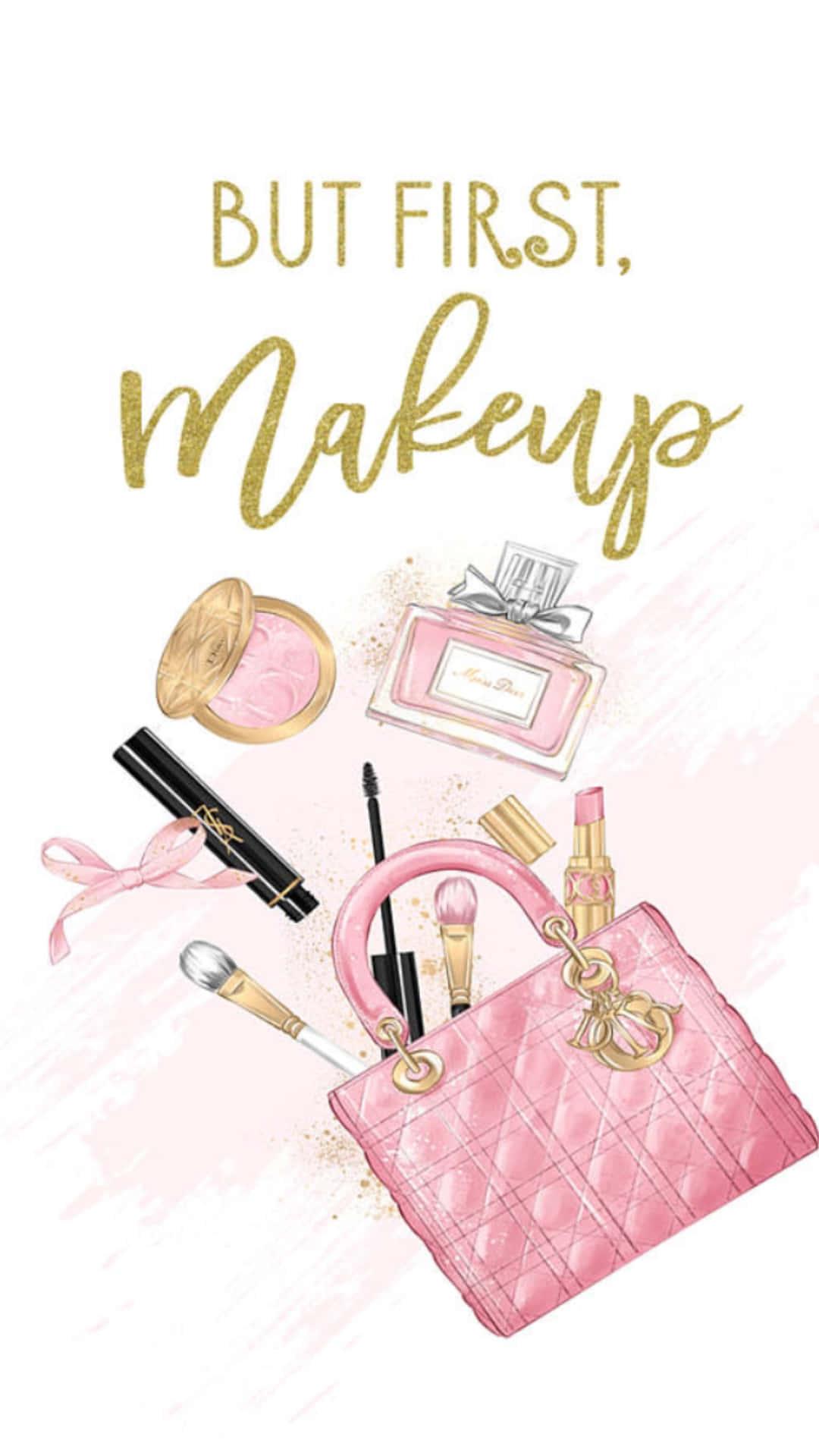 Cute And Vibrant Makeup Inspiration Wallpaper