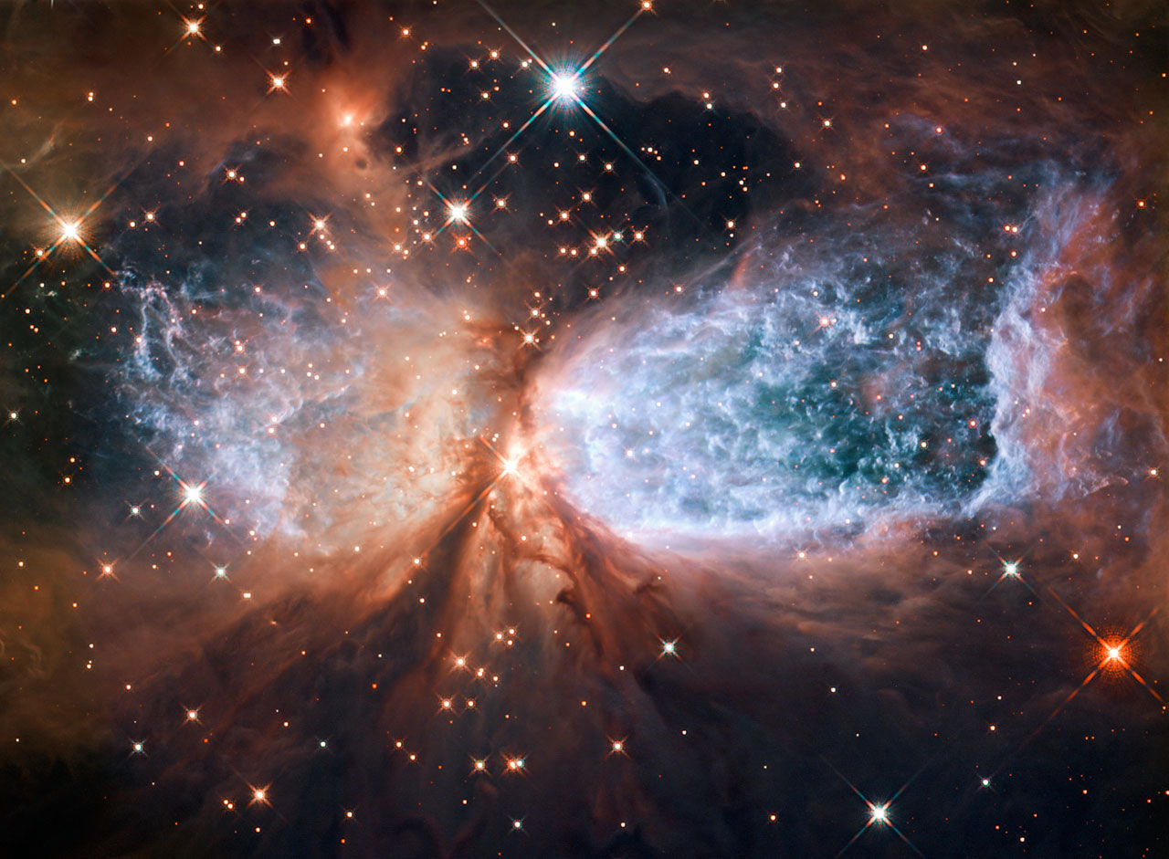 Hubble Of Star Forming Region S106 Esa