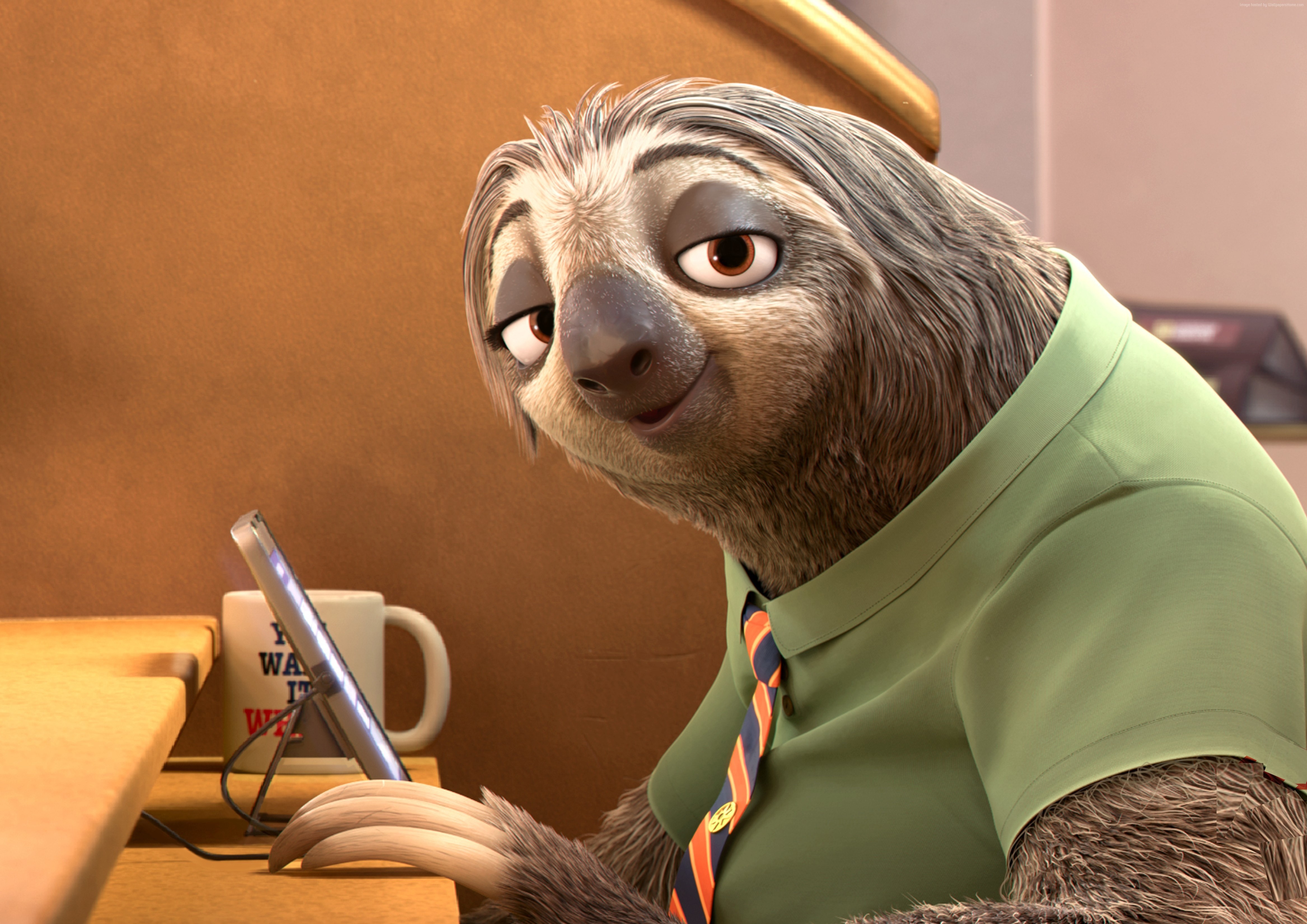Wallpaper Movies Animation Zootopia Sloth