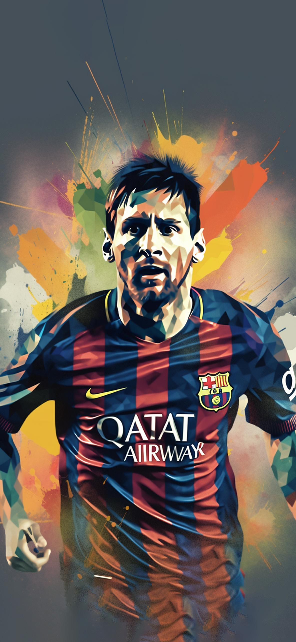 Lionel Messi Art Wallpapers   Cool Leo Messi Wallpaper for iPhone