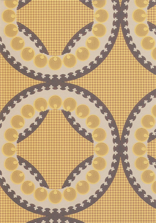 Moorish Circles Wallpaper Circle Design In Browns And