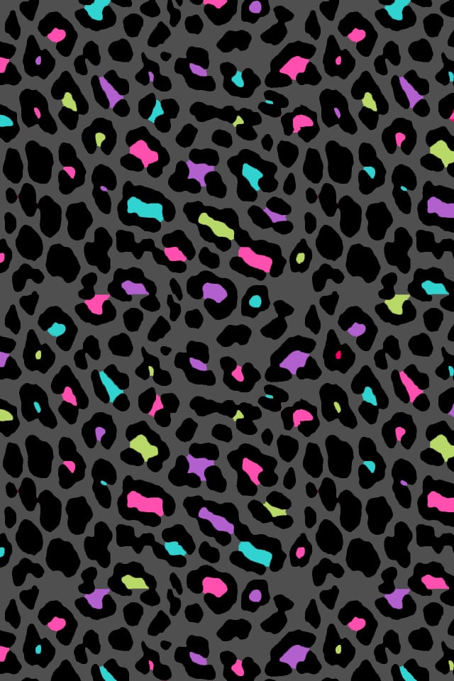 Multi Color Leopard Print Icons for IOS 7 JailbreakThemescom  Cute