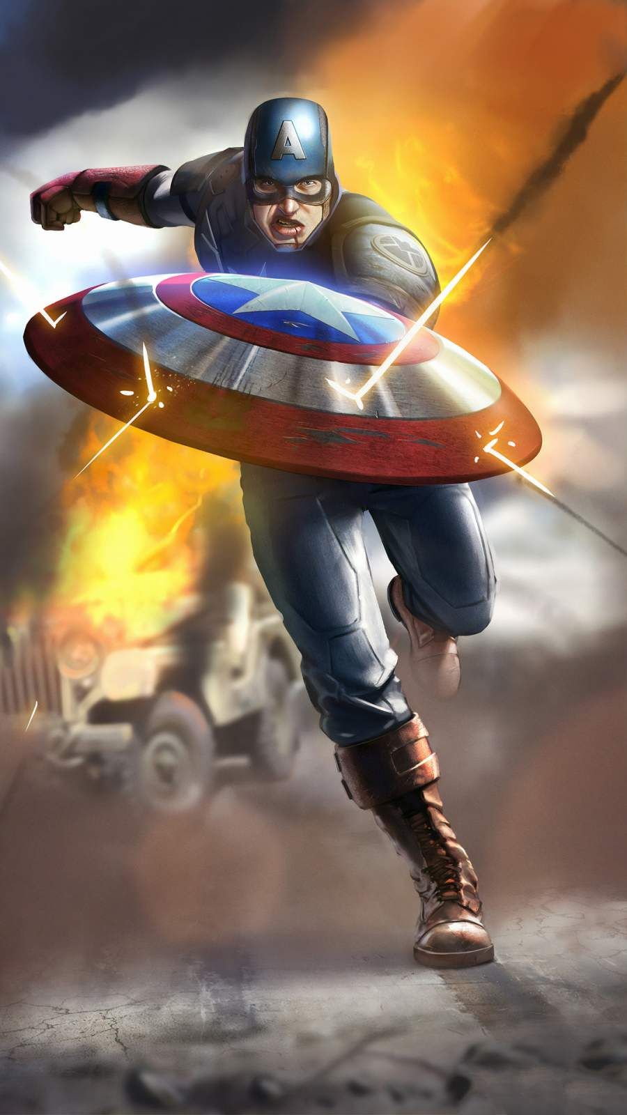 Captain America Shield Wallpaper iPhone