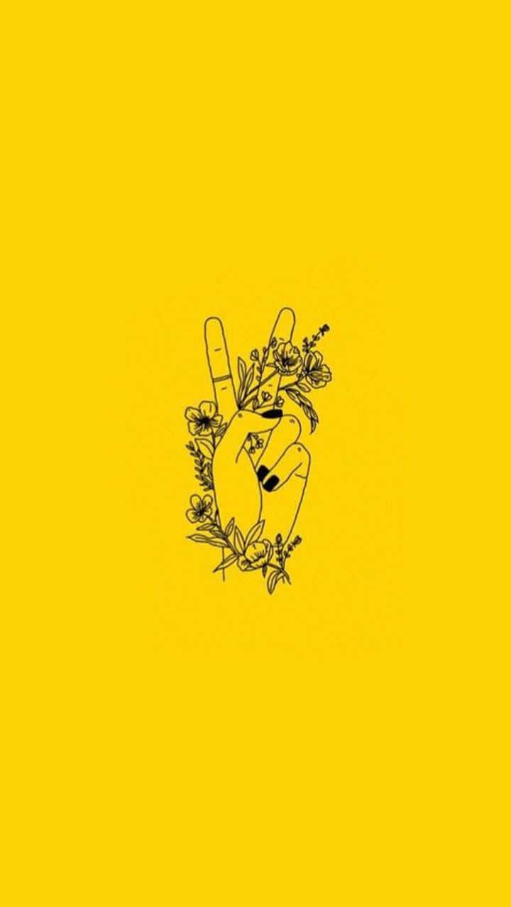 Yellow Aesthetic iPhone Wallpaper