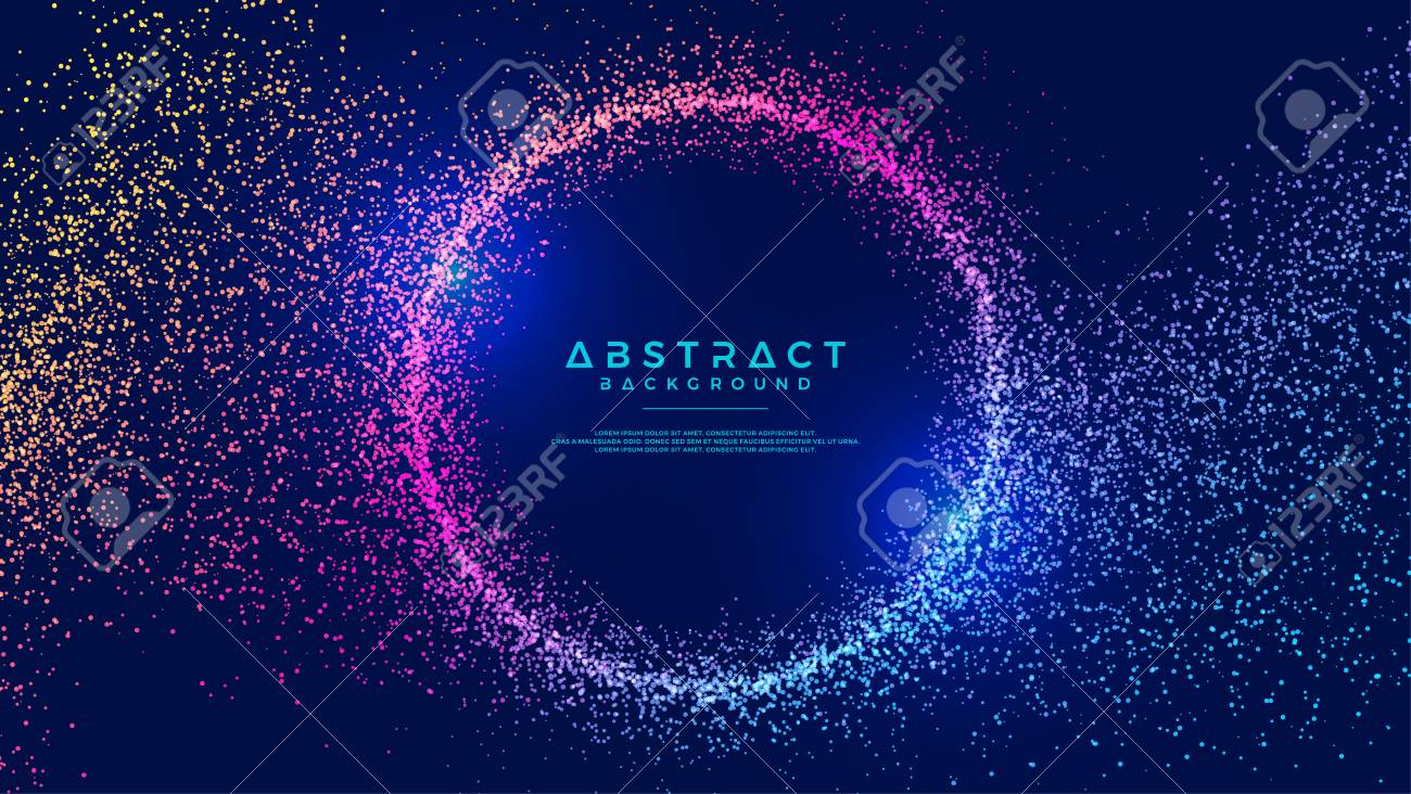Dynamic Abstract Liquid Flow Particles Background Shining