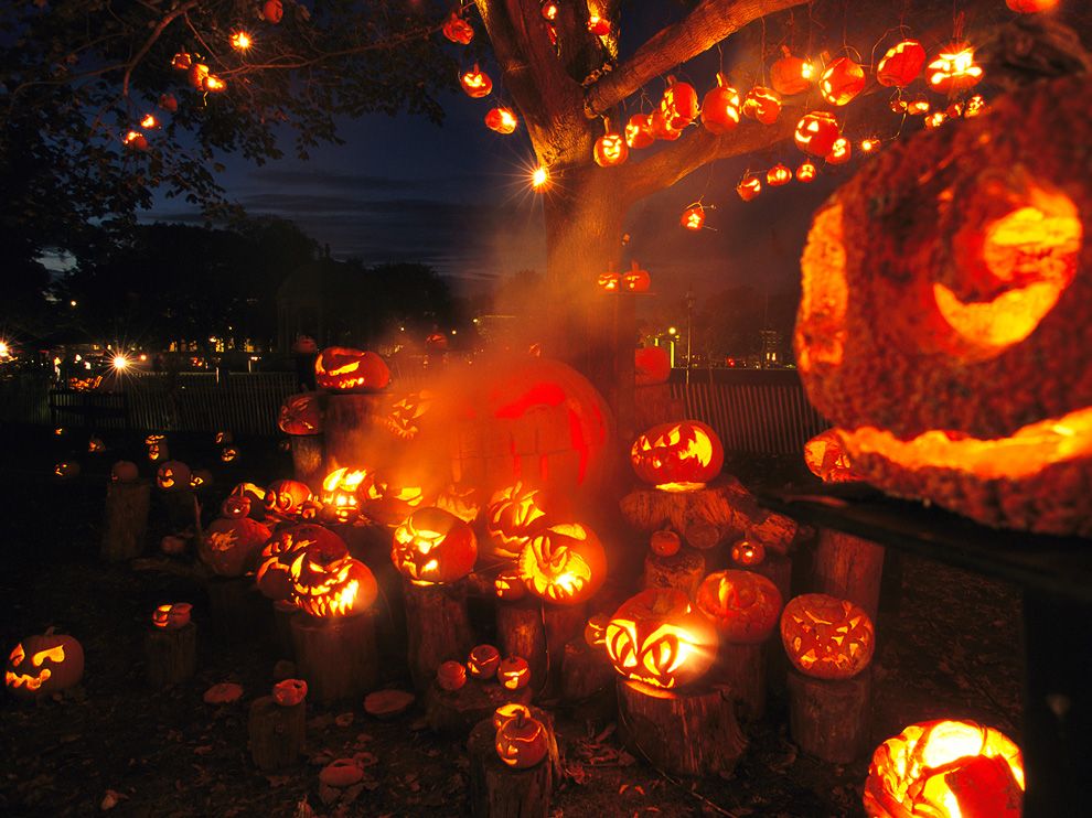 Jack O Lanterns Picture Halloween Wallpaper   National Geographic