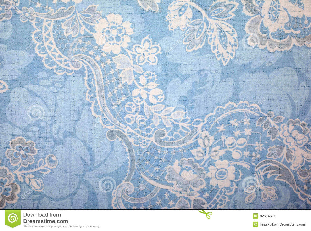 Vintage Blue Wallpaper Stock Image