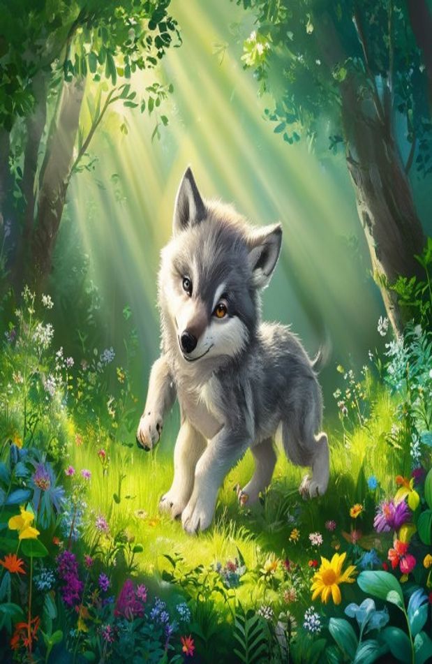Baby Wolf Wallpaper