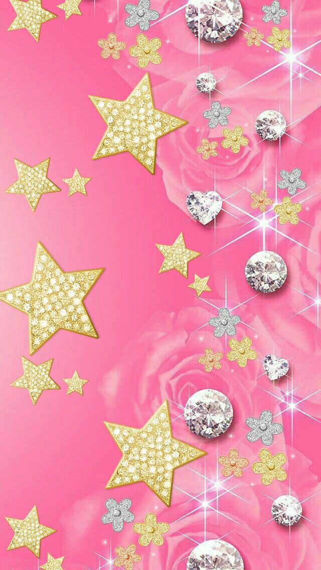 Bonito Fondo Rosado Cute Pink Background Estrellas Stars