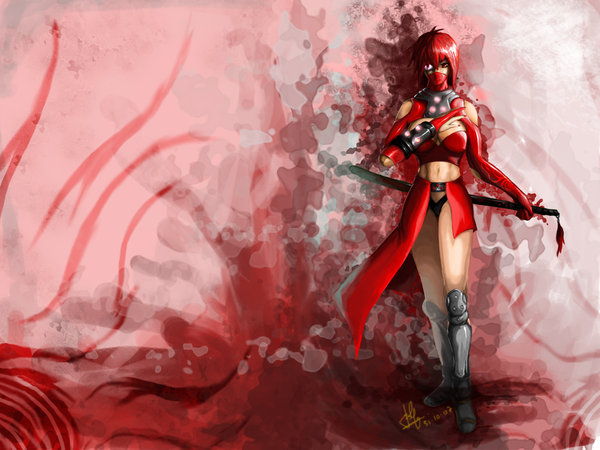 Red Ninja Wallpaper By Joshimaru