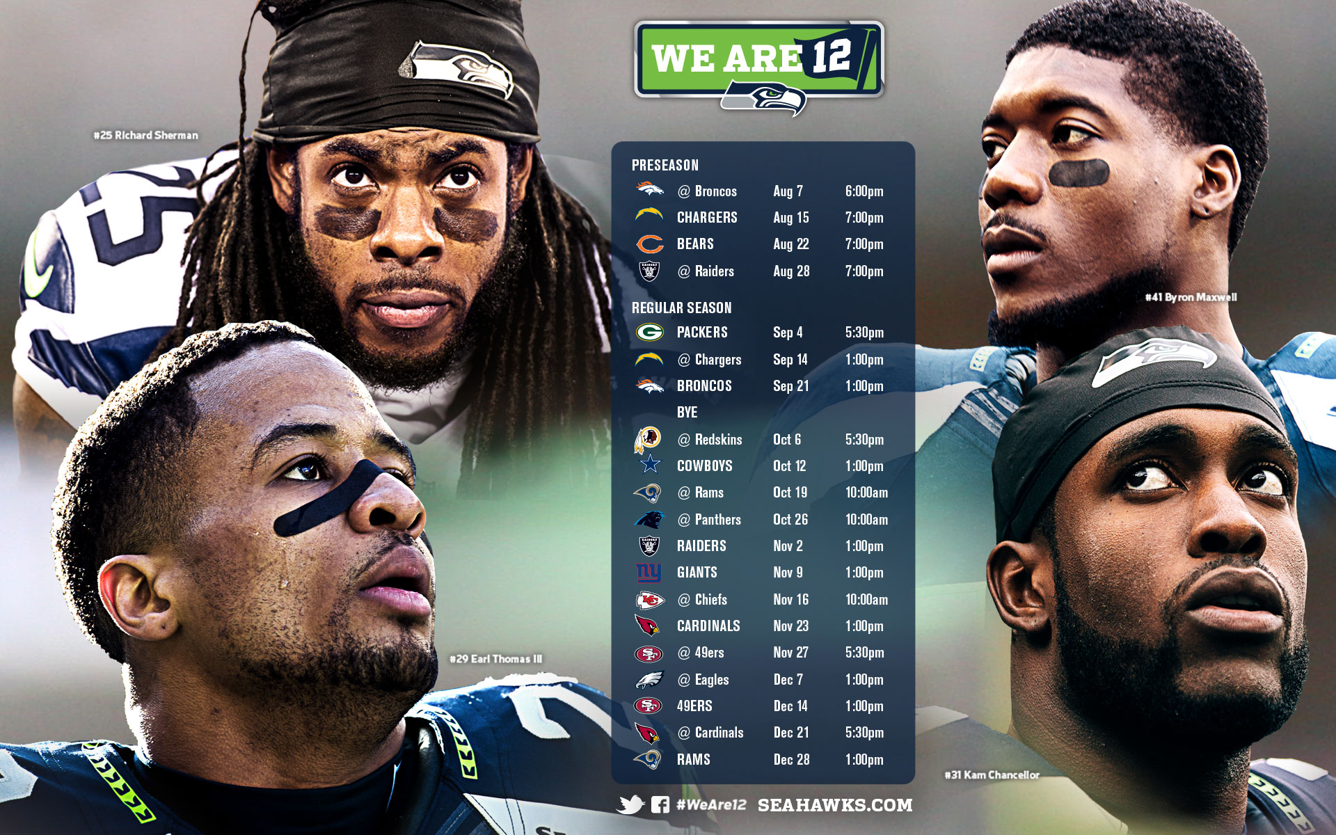 Seattle Seahawks Schedule Printable