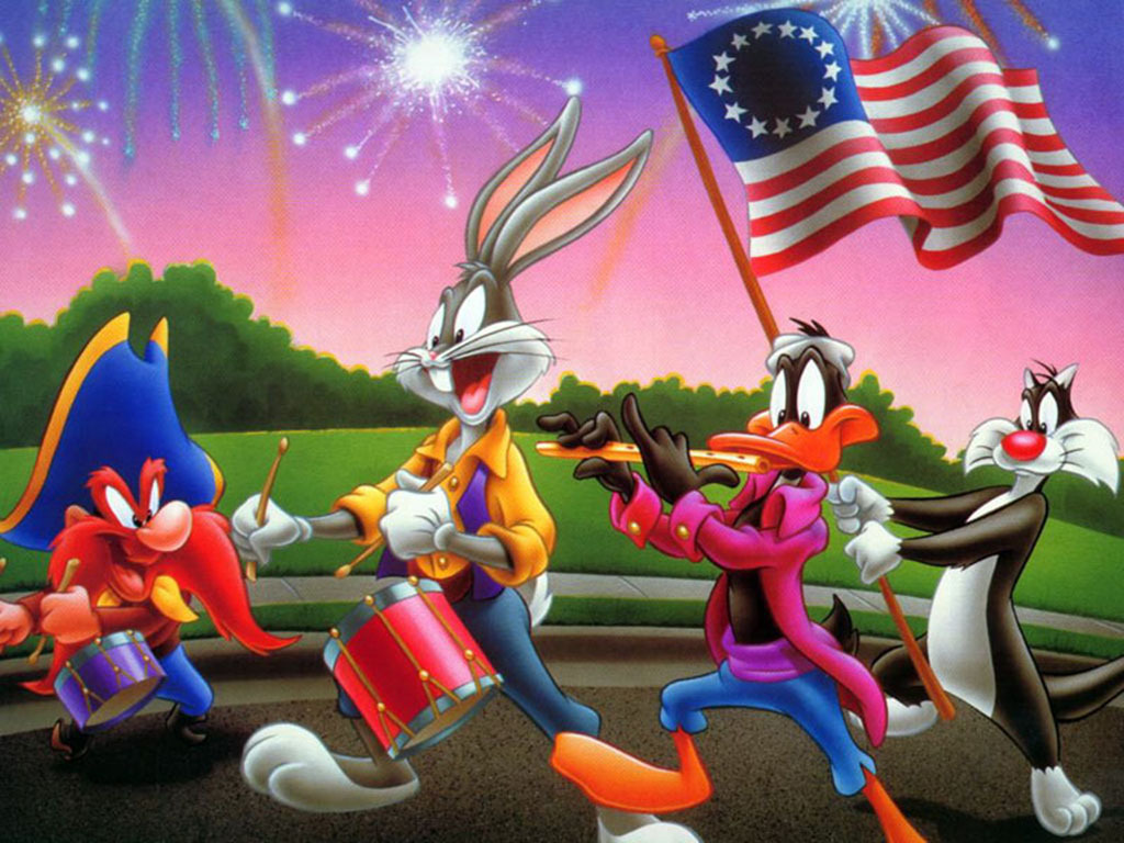 Free download American top cartoons Looney tunes characters [1024x768] for  your Desktop, Mobile & Tablet | Explore 50+ Disney July 4th Wallpaper |  July 4th Wallpaper, July 4th Backgrounds, July 4th Wallpapers
