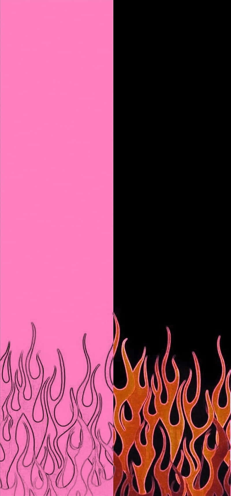 Pink Flames Wallpaper