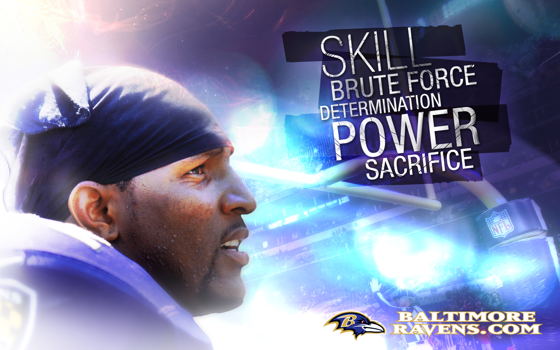 Nfl Baltimore Ravens Skill Brute Force Determination Power Sacrifice