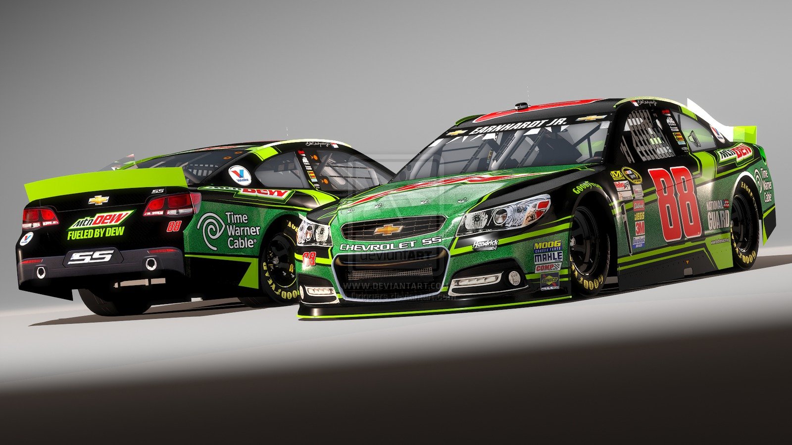 88 Dale Earnhardt Jr Mtn Dew Chevy SS by Driggers