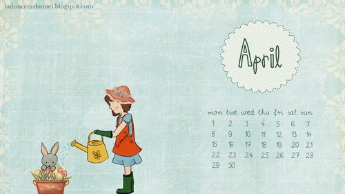 April Spring Wallpaper Desktop Calendar We Heart It