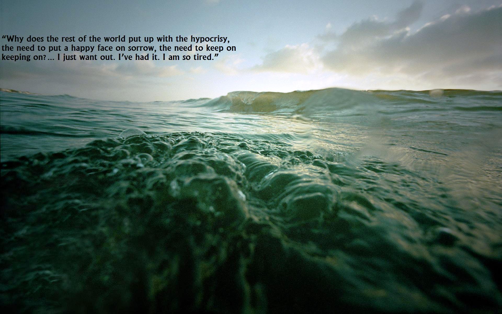 Water Ocean Quotes Wallpaper