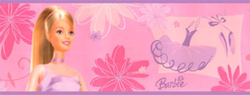 Barbie Ballerina Wall Border Girls 12ft Wallpaper