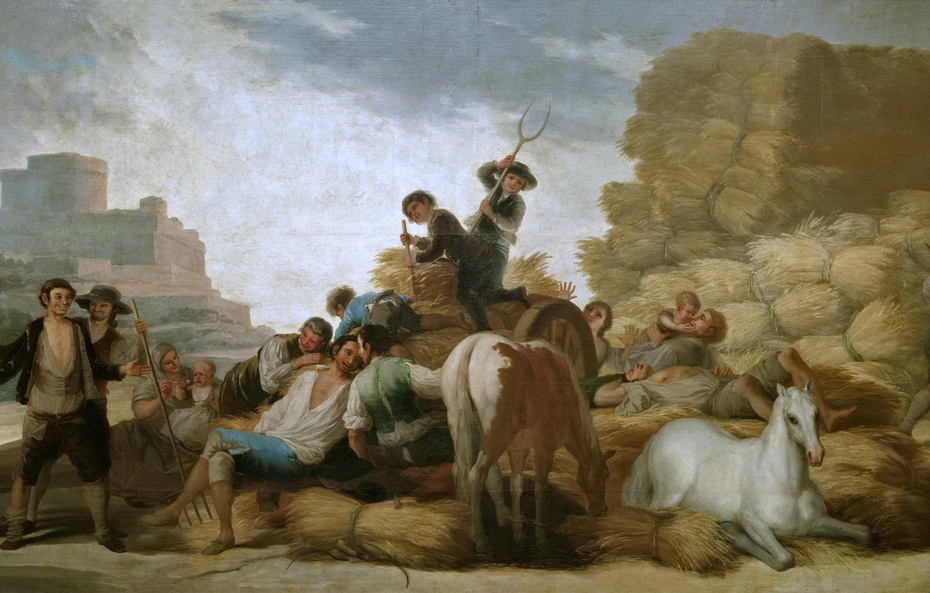 Wallpaper People Horse Picture Summer Genre Francisco Goya
