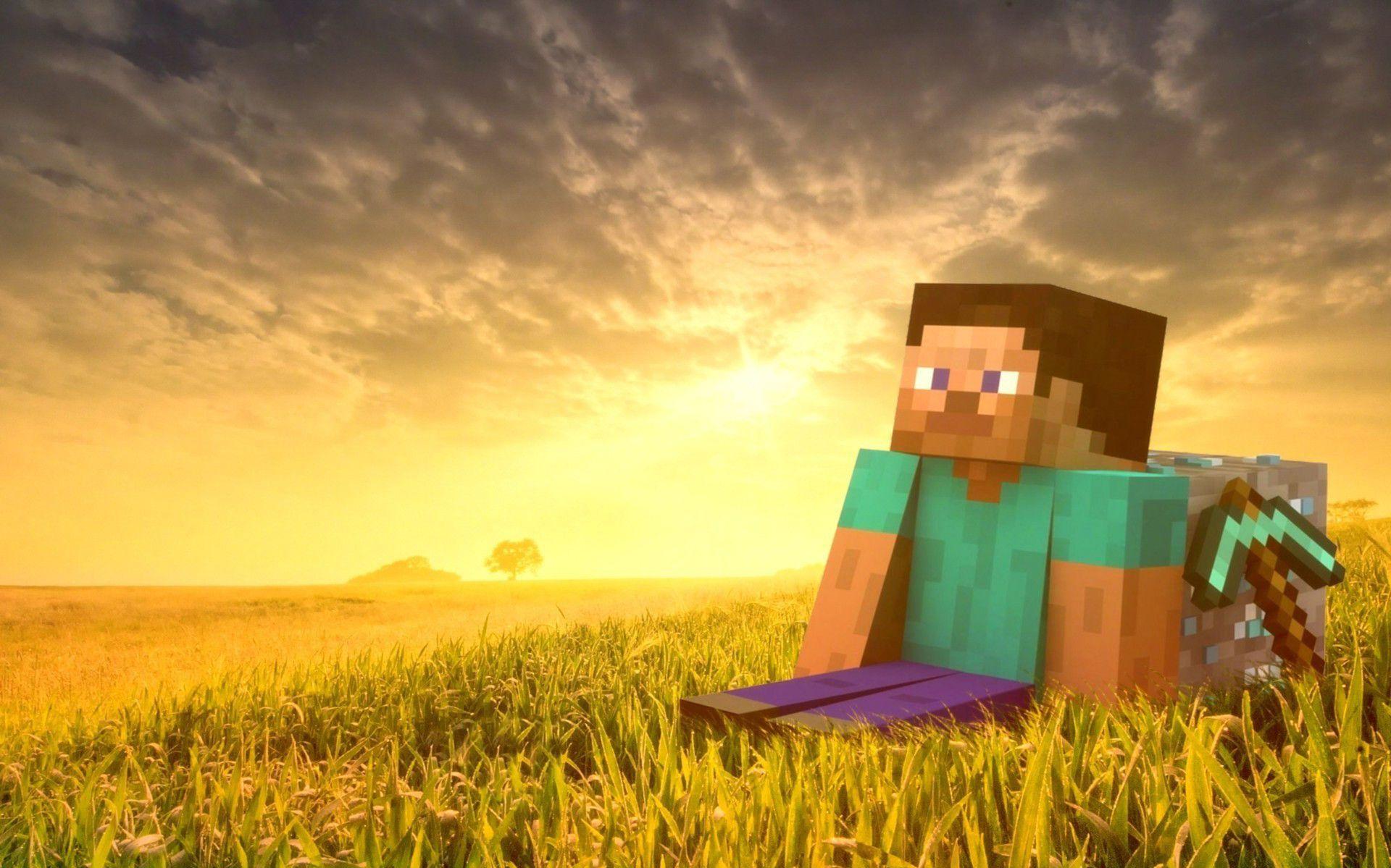 Who Created The Legendary Steve Sitting Wallpaper R Minecraft