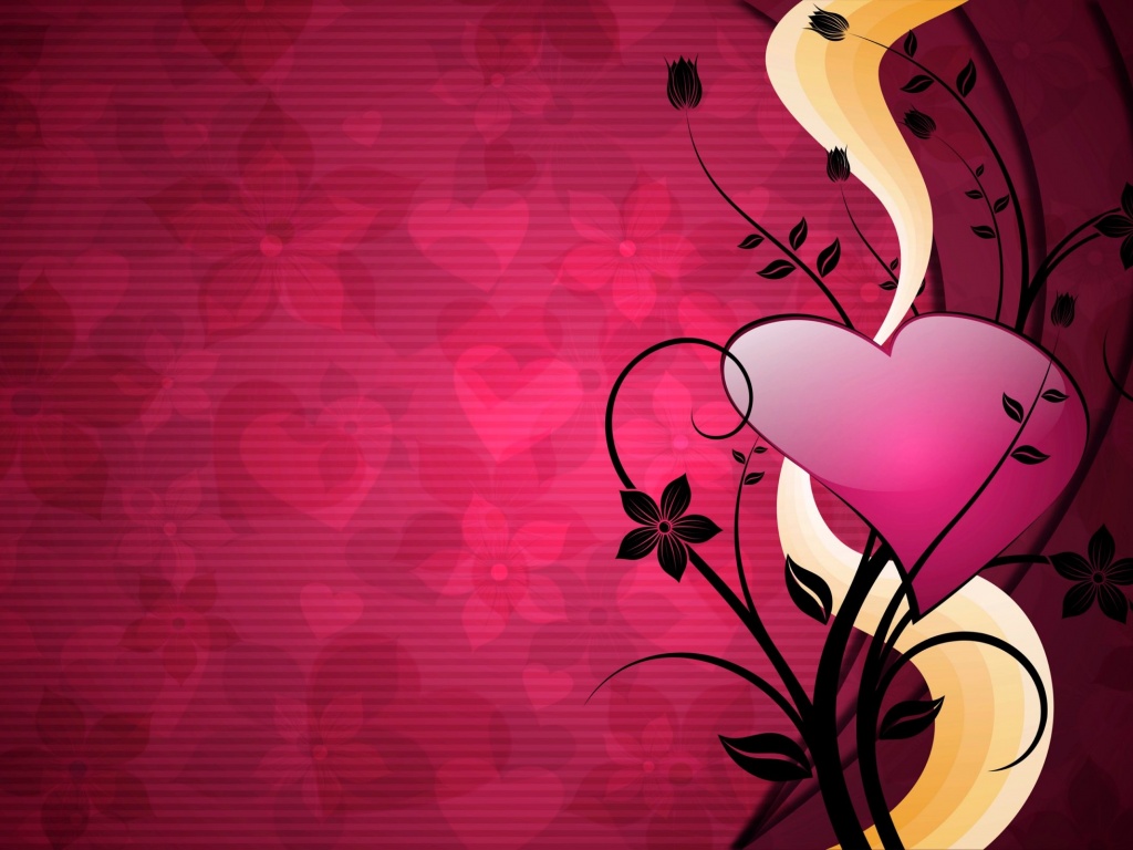 Pink Love Romantic Background HD Wallpaper Res