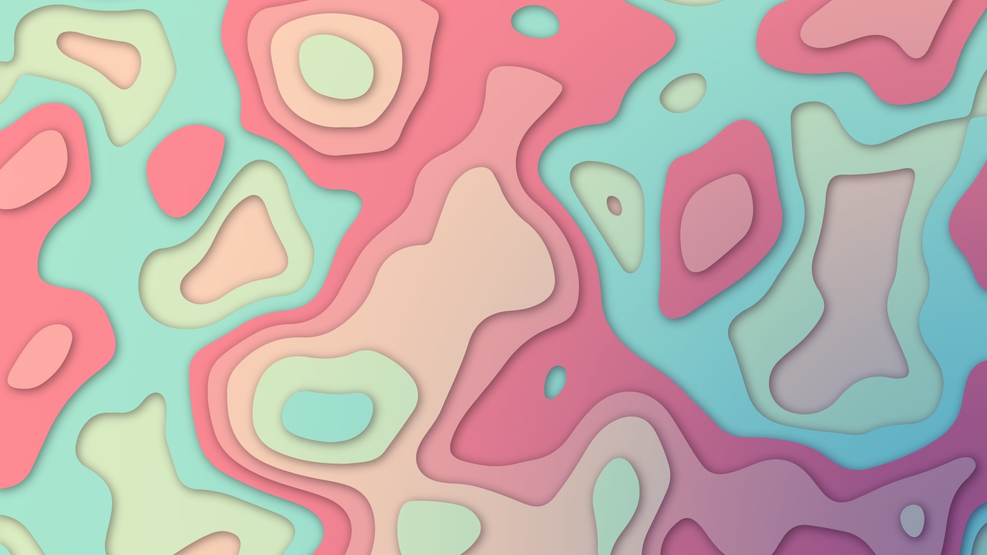 Pastel Slide Elevation Colorful Abstract 1080p Laptop