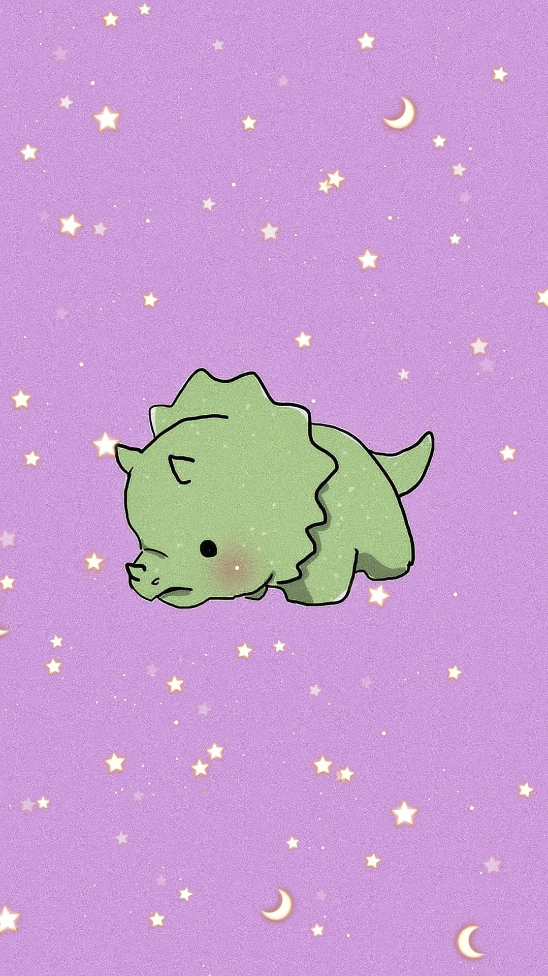 Stay Connected To Your Friends With Cartoon Dinosaur Phone Wallpaper