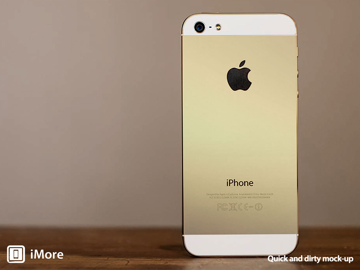 Apple iPhone 5s Gold Wallpaper