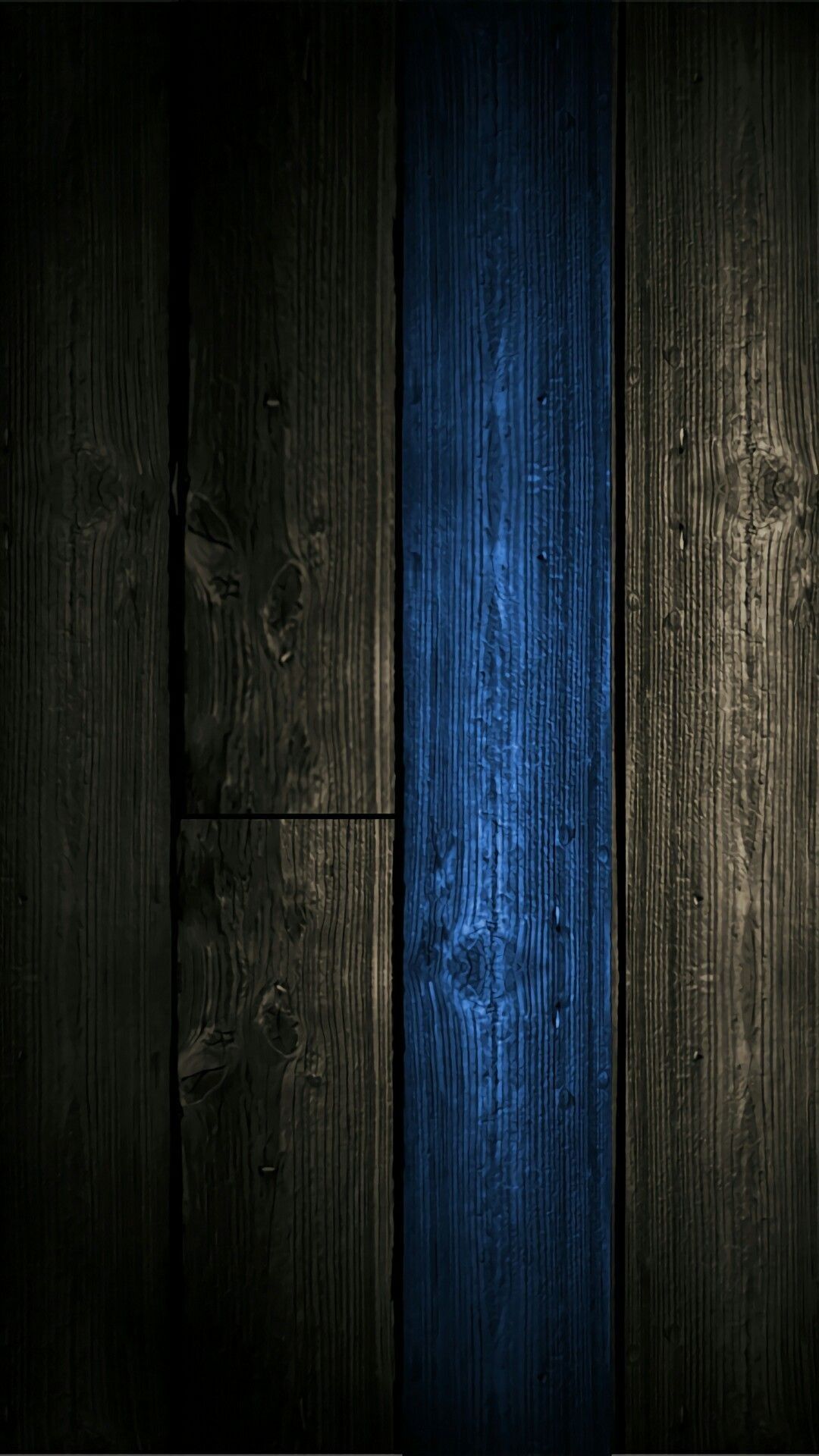Black With Blue Wood Wallpaper Mk iPhone