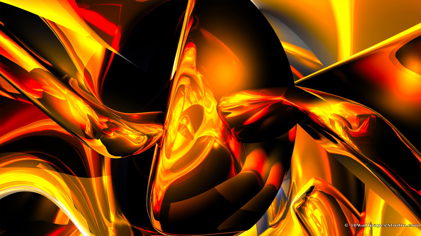 Flame stone abstract wallpaper in 1366x768 screen resolution