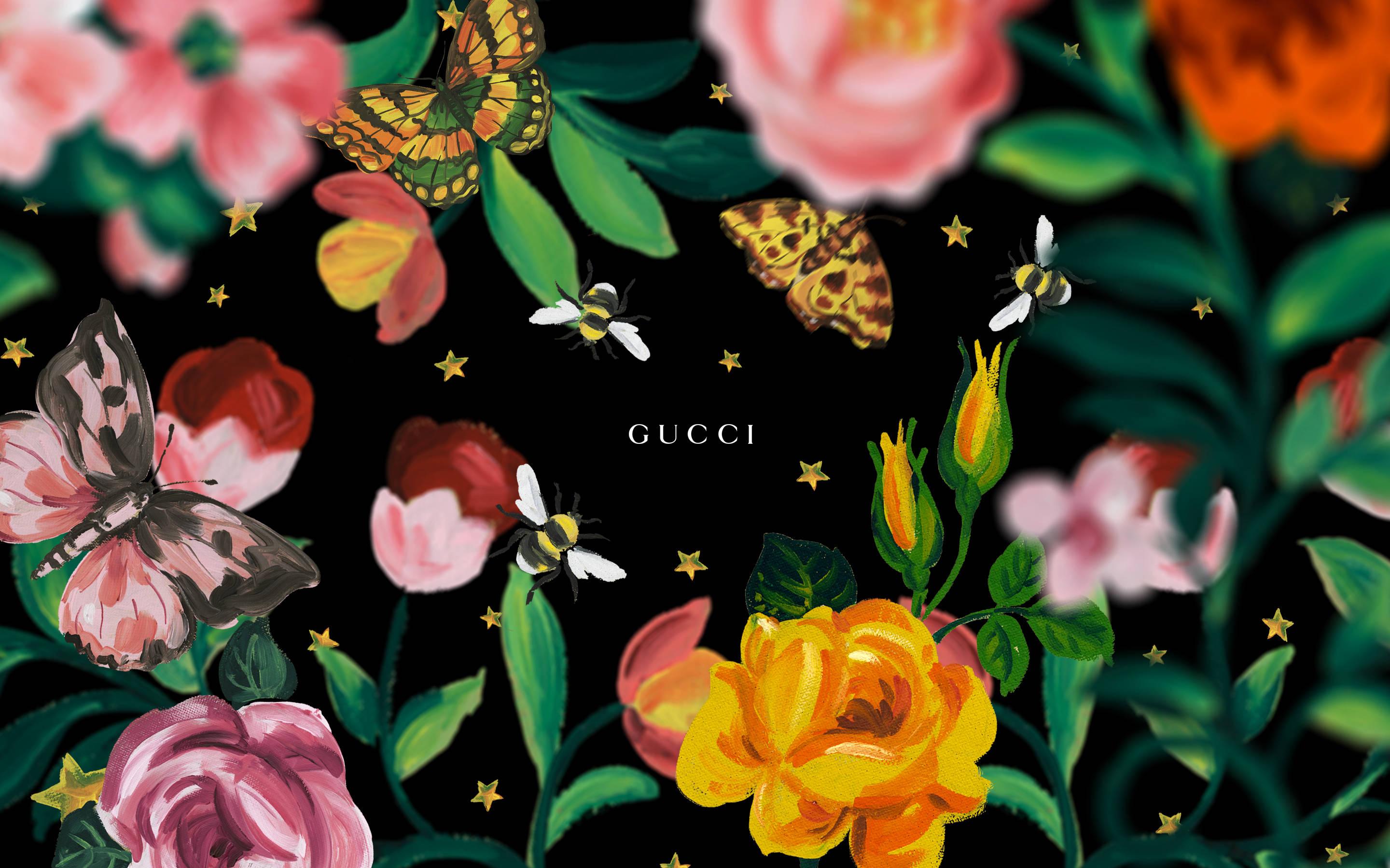 Flower Garden Gucci 4k Wallpaper