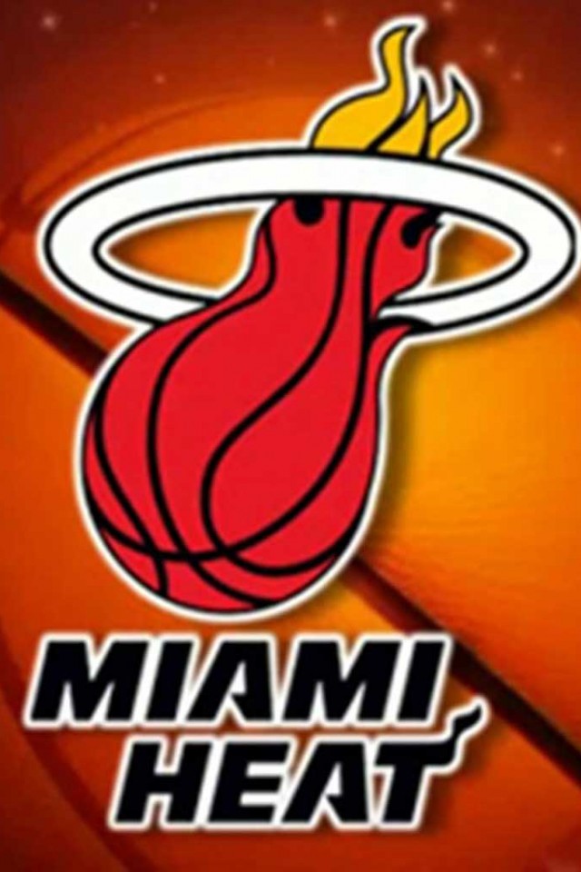Nba Miami Heat Team Logo Image Basketball Background HD iPhone And