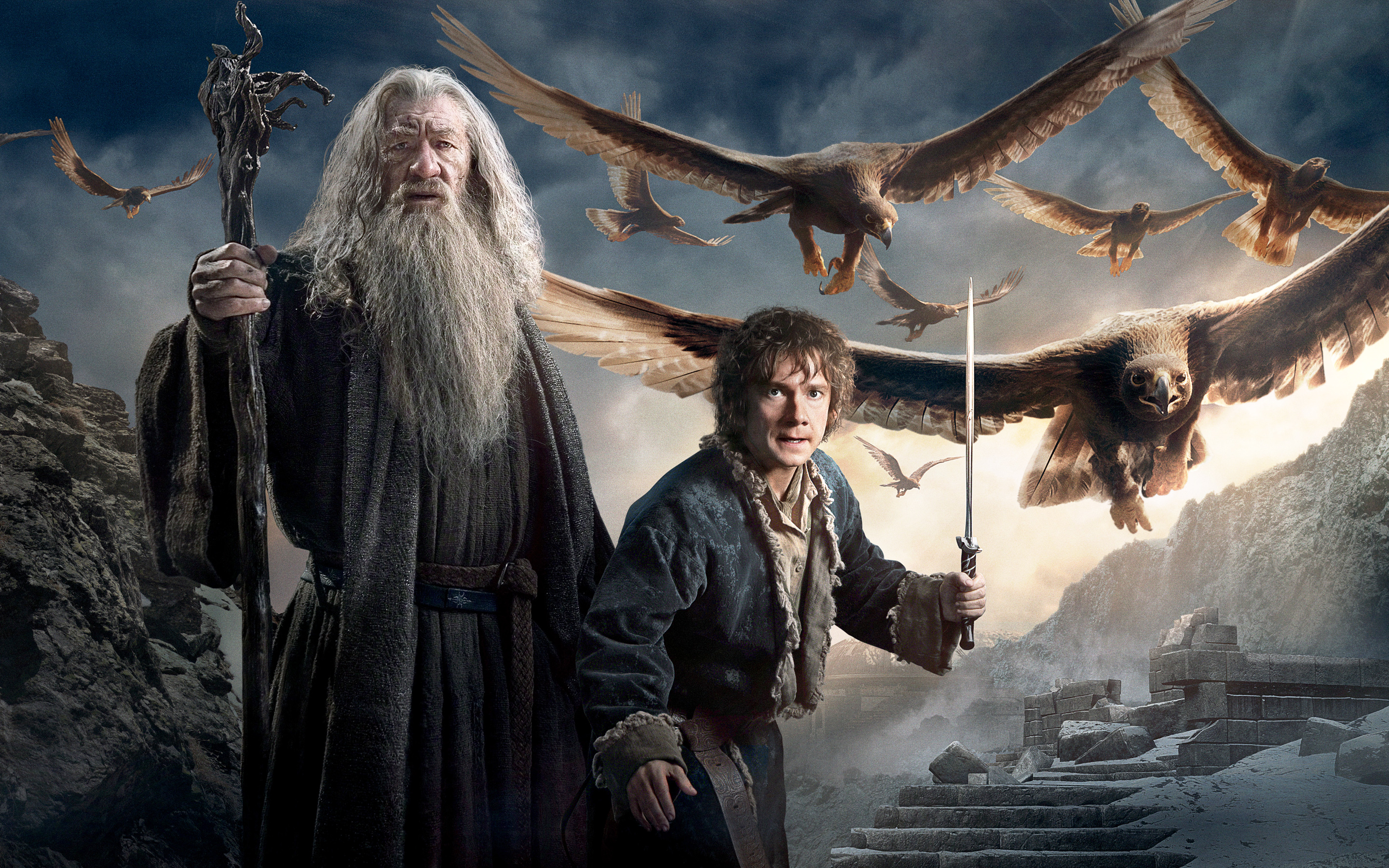 Gandalf Bilbo Baggins Hobbit All For Desktop