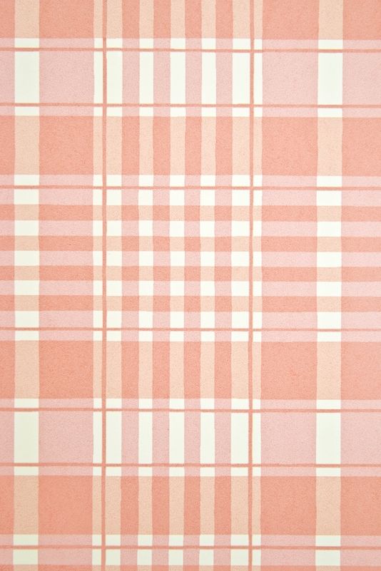 Plaid Wallpaper Pale Red Pink And White Children S