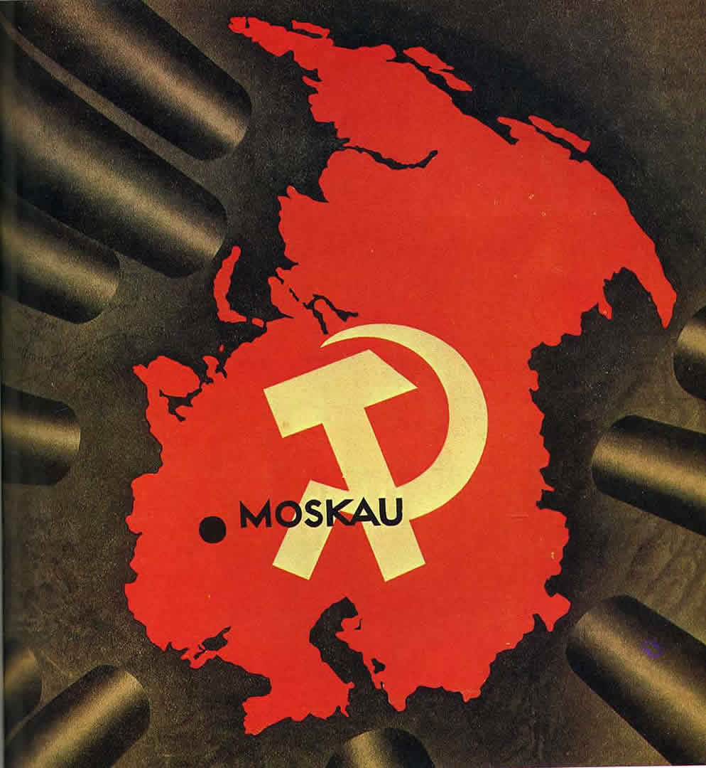 Soviet Propaganda Wallpaper Map