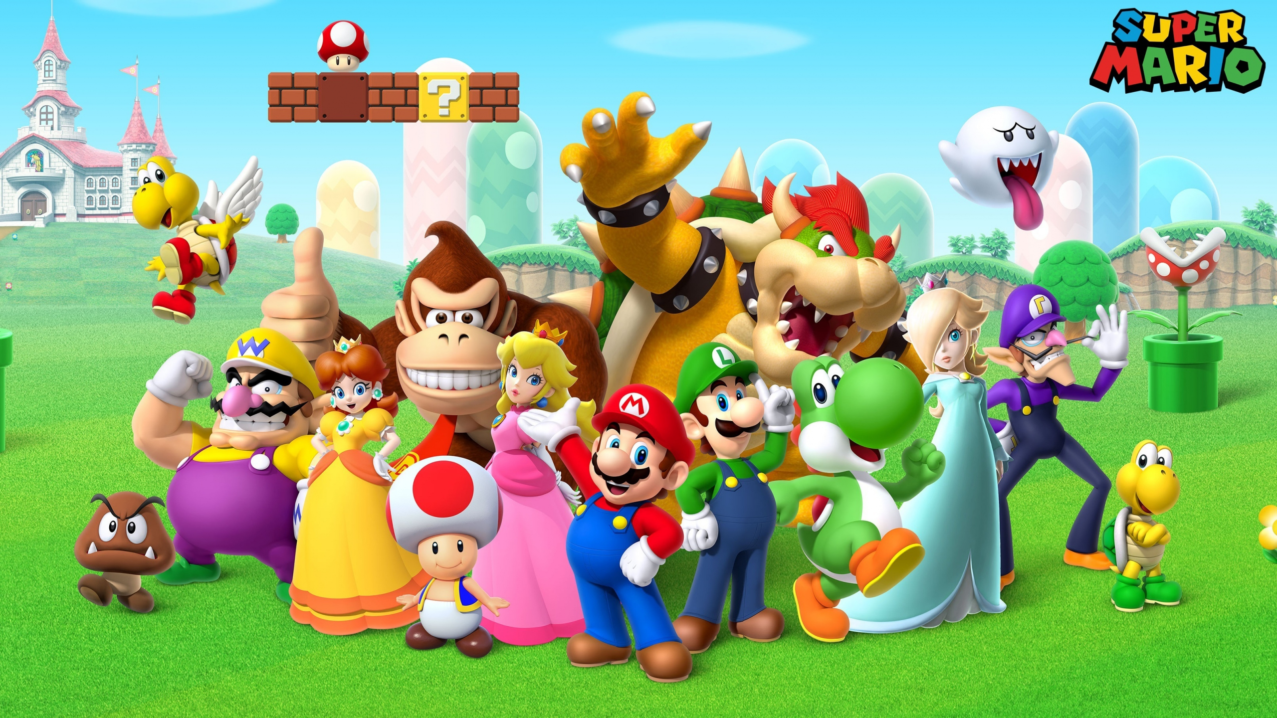 Super Mario and Friends Wallpaper