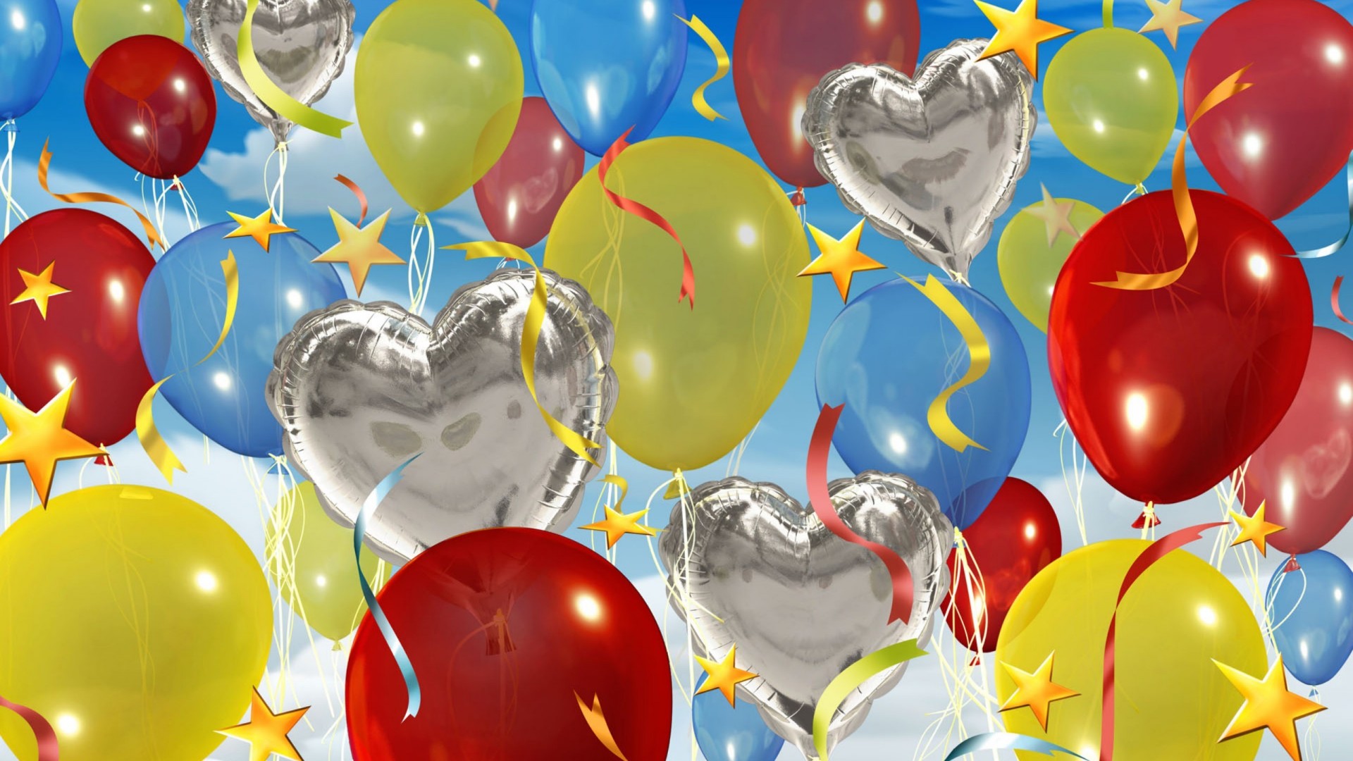 Happy Birthday Ballons Celebration HD Wallpape 20697 Wallpaper