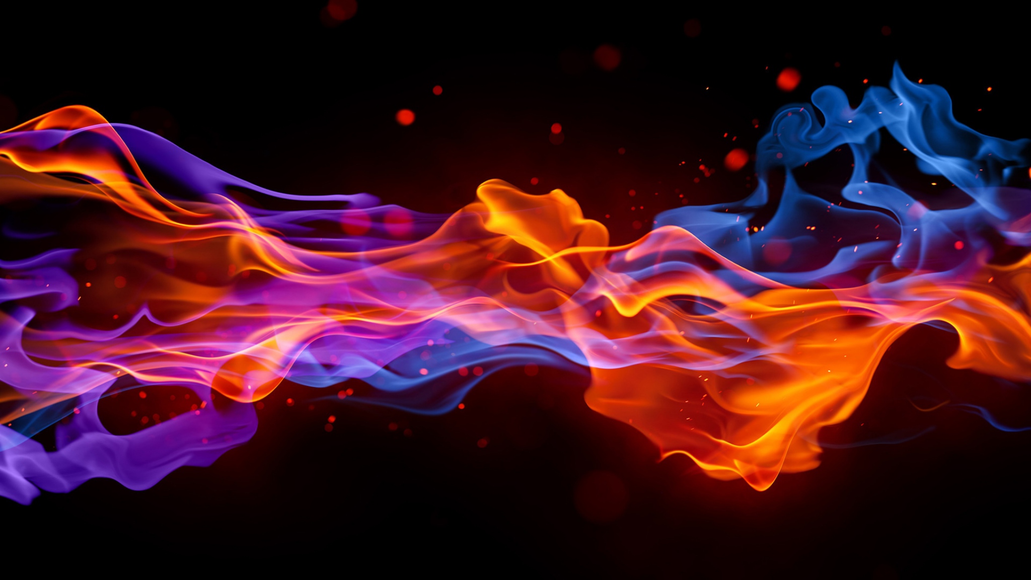  Smoke Fire Bright Colorful Background Wallpaper Background HD 2048x1152
