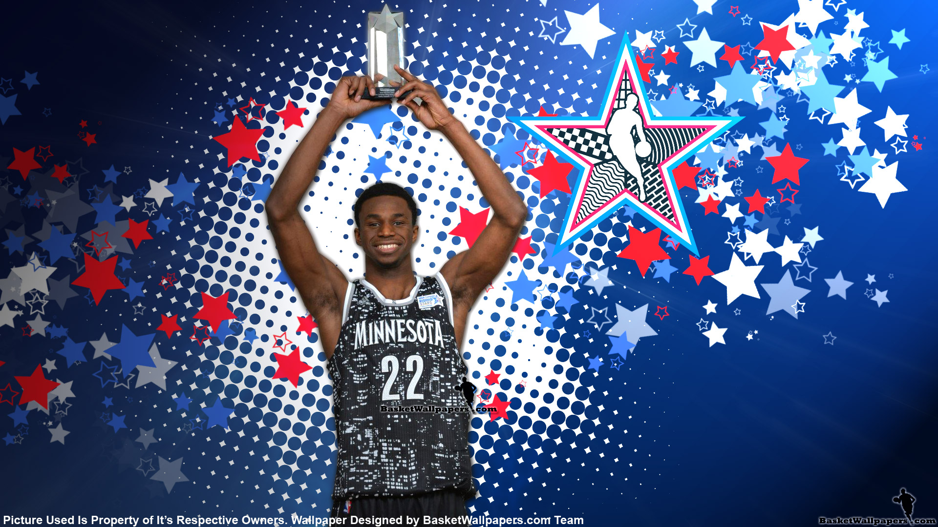 Andrew Wiggins Nba Rising Stars Mvp Wallpaper Basketball