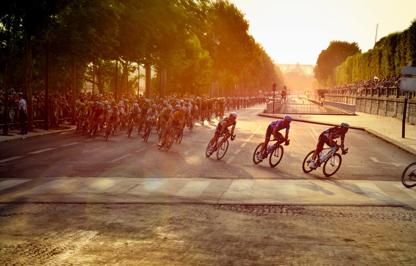 Wallpaper Bike Race Paris Athletes Marathon Cycling