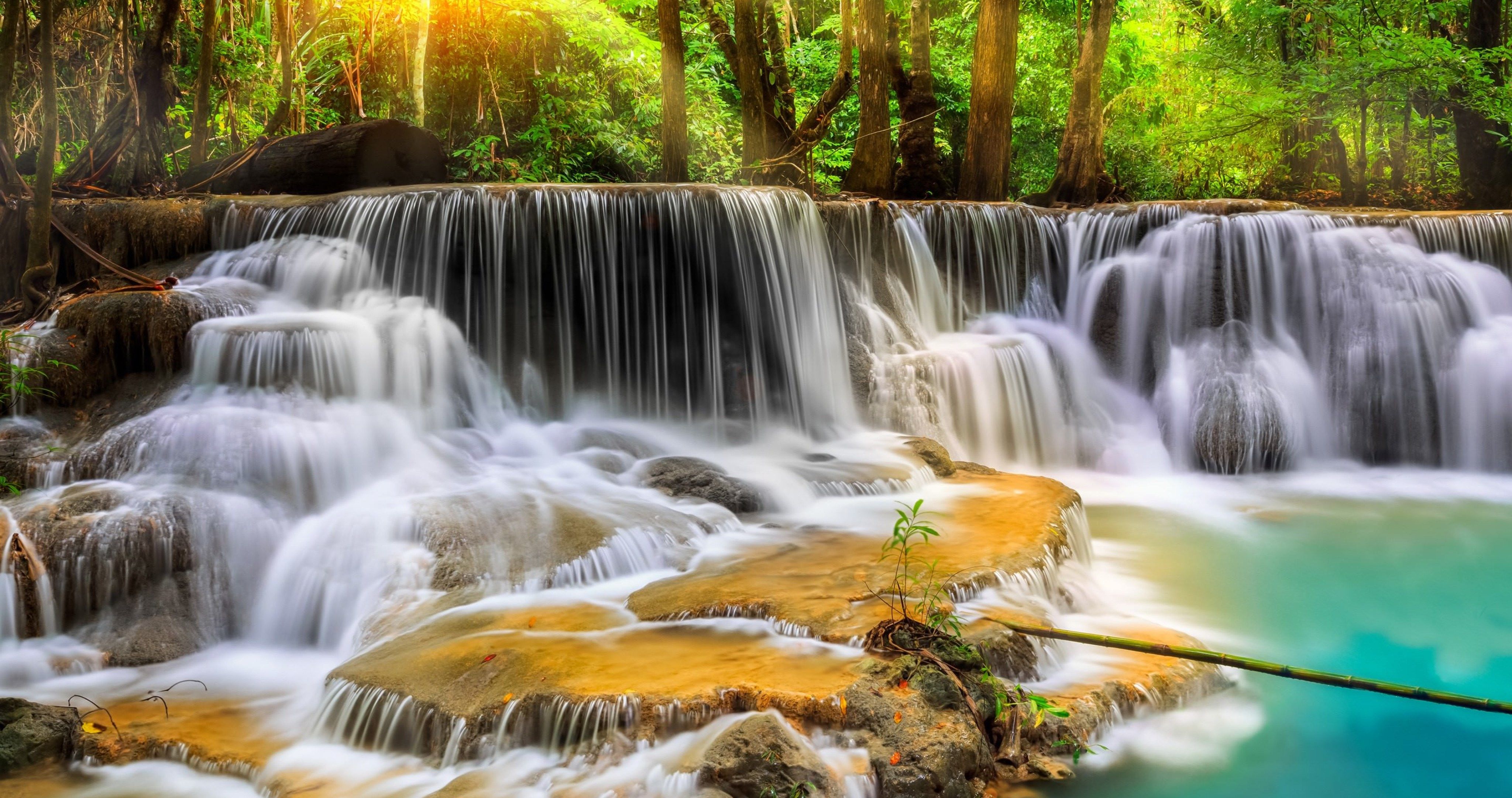 Thailand Waterfall 4k Ultra HD Wallpaper