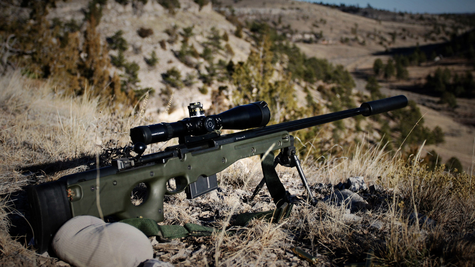 L96A1 sniper rifle Wallpapers HD Wallpaper Downloads 1920x1080